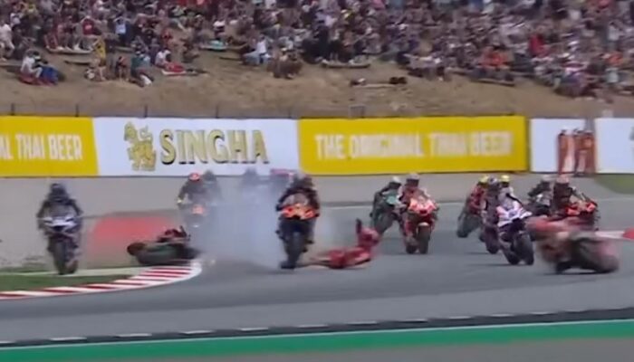 Kronologi Kecelakaan MotoGP Catalunya 2023, Brad Binder Lindas Kaki Pecco Bagnaia