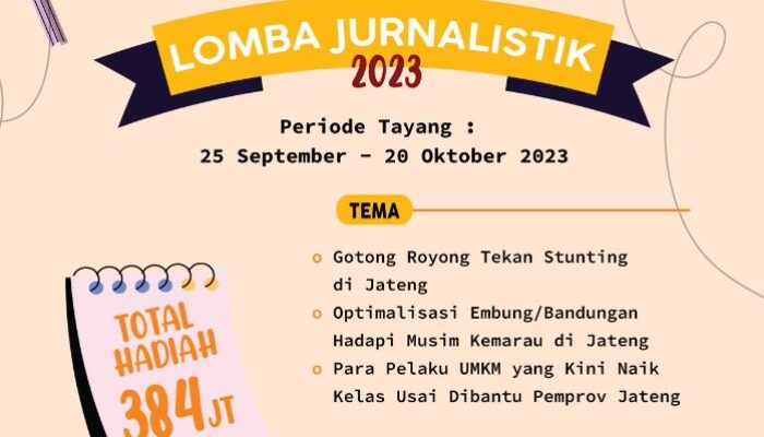 Lomba Jurnalistik Wartawan se-Jawa Tengah Tahun 2023