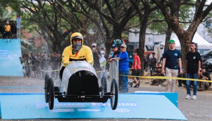 Event Tsouth Kustom Kulture 2023, Pilar Saga Ichsan Jajal Kemampuan di Soapbox Freakin Race dan Slide On Sunday