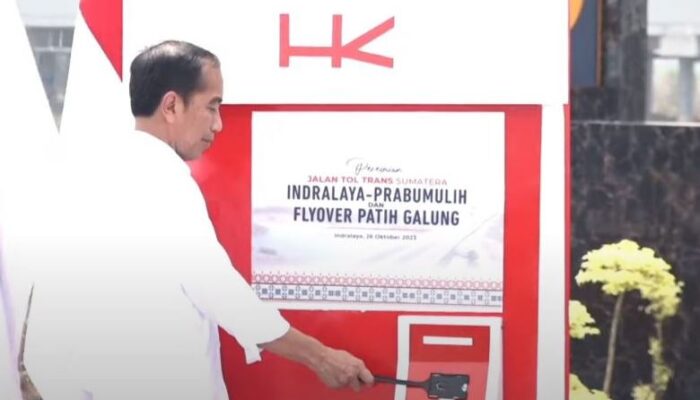 Jalan Tol Indralaya-Prabumulih Di Resmikan Presiden Jokowi