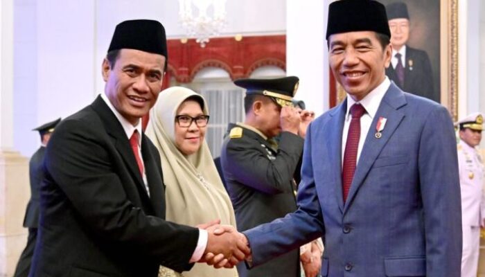 Presiden Jokowi Kembali Lantik Andi Amran Sulaiman sebagai Menteri Pertanian