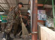 Songsong Hari Santri Nasional, Banser Bandung Bersihkan Kawasan TPS Pagarsih