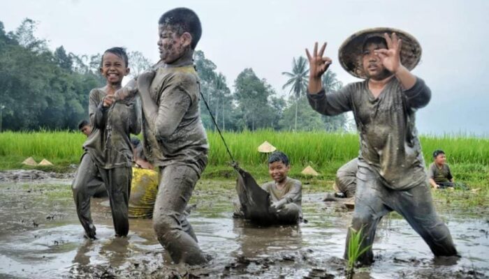 Bersilat Dalam Lumpur Di Desa Wisata Kubu Gadang