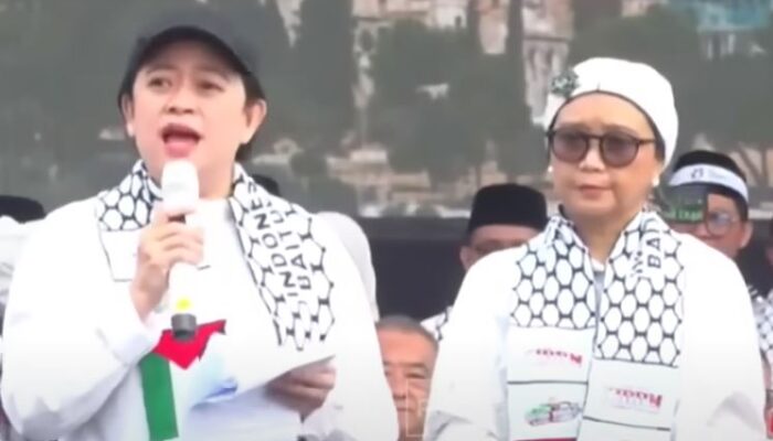 Ketua DPR RI Puan Maharani Desak Israel Hentikan Agresi Militer Di Aksi Bela Palestina