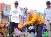 Palembang Warna-Warni, Bougenville Percantik Median Jalan LRT