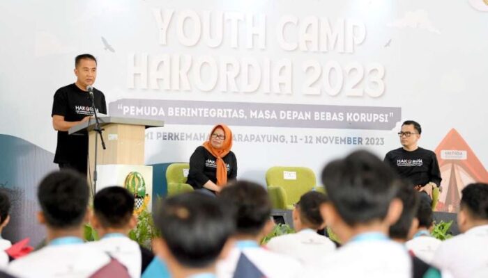 West Java Youth Camp Hari Antikorupsi Sedunia 2023, Pj Gubernur Jabar Bey Kukuhkan Seratus Duta Integritas