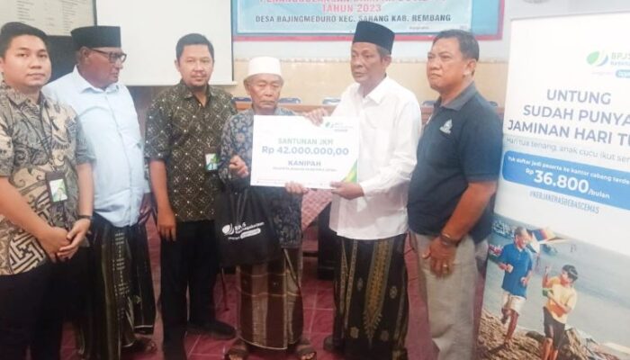 95 Miliar Lebih Klaim Asuransi Telah Disalurkan BPJS Ketenagakerjaan Rembang