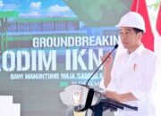 Groundbreaking Kodim IKN, Presiden Jokowi: Harus Jadi Contoh Kodim di Seluruh Tanah Air