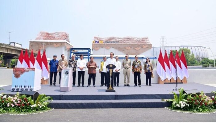 Jokowi Resmikan Stasiun Pompa Ancol Sentiong untuk Reduksi Banjir di Jakarta