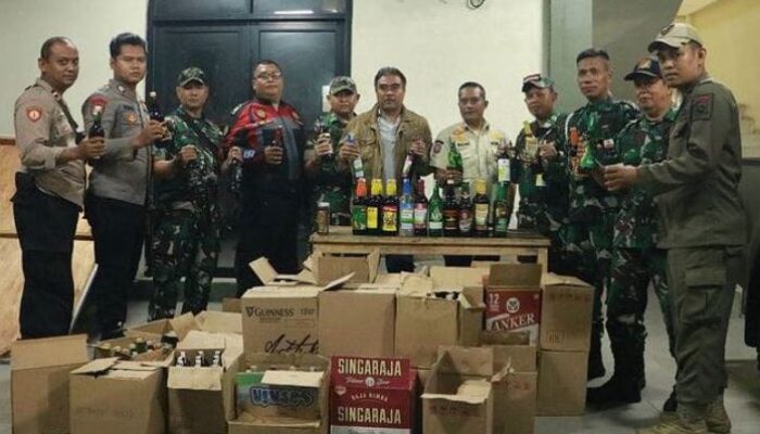 Ratusan Botol Miras Diamankan Satpol PP Kota Tangerang