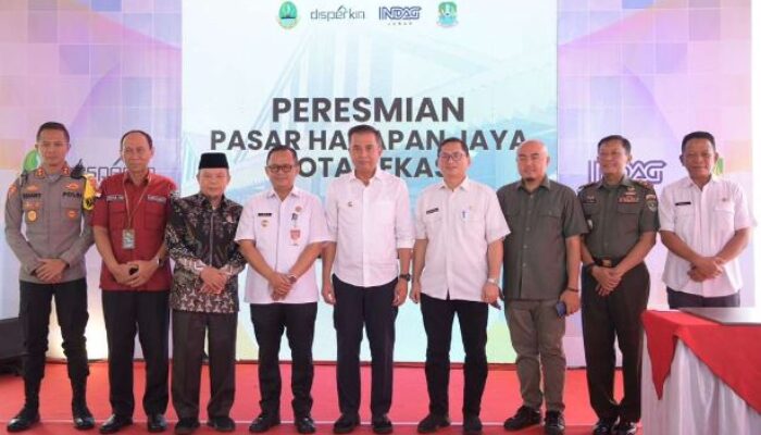 Revitalisasi Tahap Kedua Pasar Harapan Jaya Diresmikan, Bey Machmudin: Komitmen Sejahterakan Pedagang Dan Buat Nyaman Masyarakat