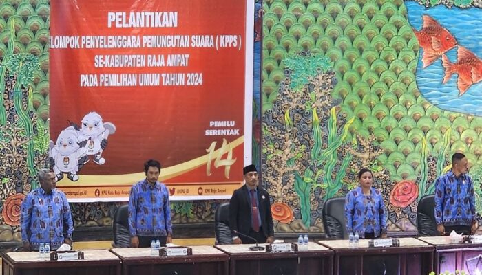 1463 Anggota KPPS Dilantik KPU Raja Ampat