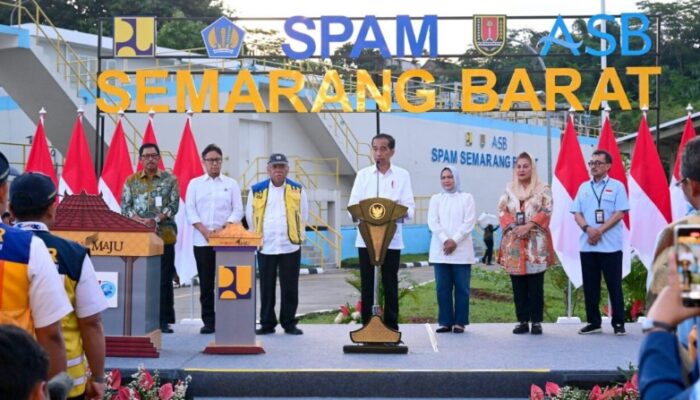 Bantu Masyarakat Peroleh Air Bersih Terjangkau, Presiden Resmikan SPAM Semarang Barat