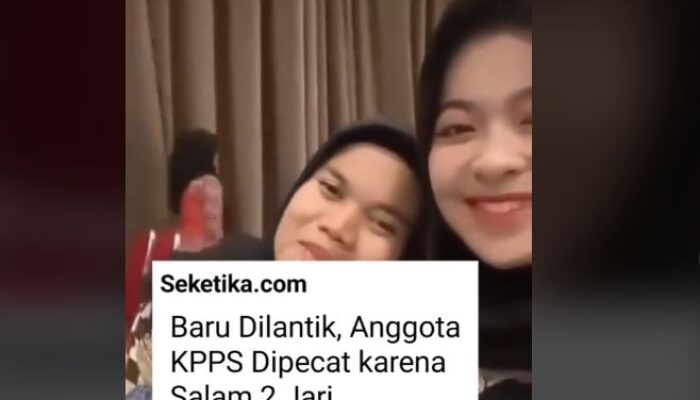 Video: Baru Dilantik, Anggota KPPS Ini Dipecat Karena Salam 2 Jari