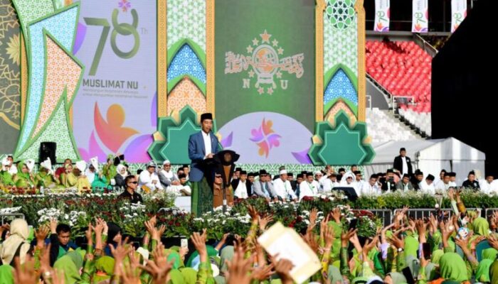 Hari Lahir ke-78 Muslimat NU, Jokowi Ajak Semua Pihak Jaga Situasi Tetap Sejuk dan Rukun Jelang Pemilu