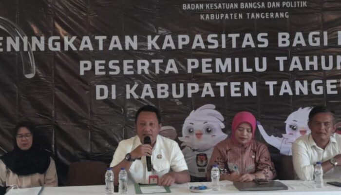 Kesbangpol Kabupaten Tangerang Dorong Parpol  Tingkatkan Kapasitas Dan Manajemen Saksi Pemilu 2024