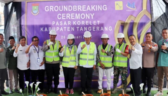 Pj Bupati Andi Ony Lakukan Ground Breaking Pembangunan Pasar Korelet