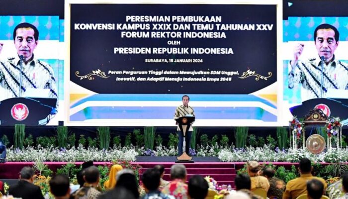 Presiden Jokowi: Lembaga Pendidikan Tinggi Miliki Peran Strategis Cetak SDM Unggul dan Berkualitas