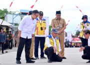 Ruas Jalan Muntilan-Keningar Rigid Beton Akses Evakuasi Gunung Merapi Diresmikan Presiden Jokowi