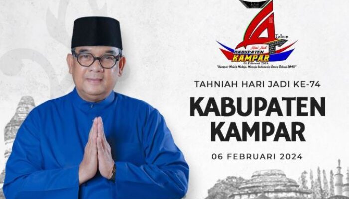 Hut ke-74 Kabupaten Kampar,  Gubernur Riau Edy Natar Nasution: Terus Bekerja Lanjutkan Pembangunan