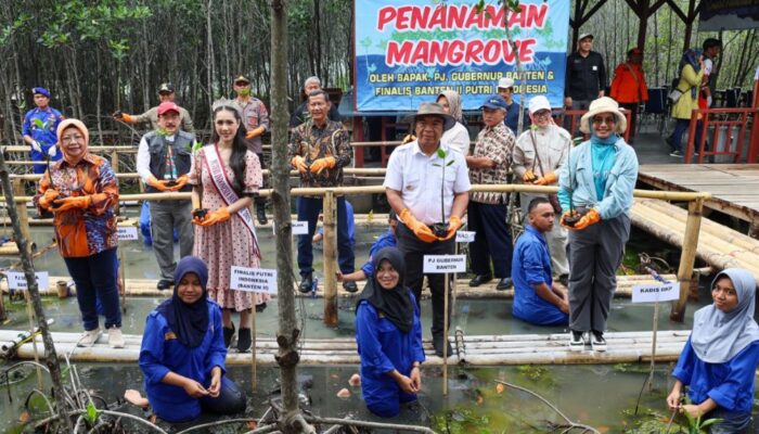 Langkah Konkrit Penanaman Mangrove oleh Penjabat Gubernur Banten di Smart Fisheries Village