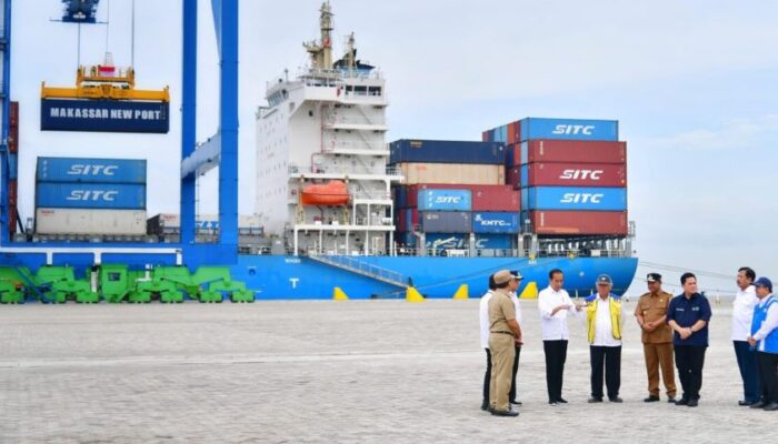 Meresmikan Makassar New Port, Presiden Jokowi: Membuka Pintu Baru Efisiensi Logistik Indonesia