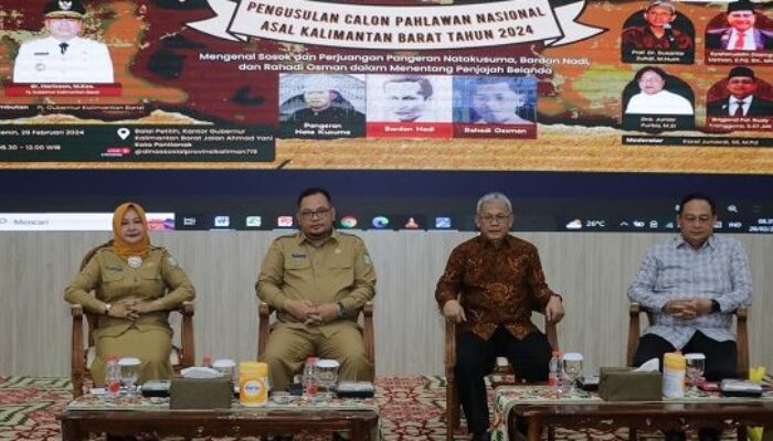 Seminar Calon Pahlawan Nasional 2024, Usulkan 3 Pejuang Kalimantan Barat