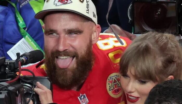 Taylor Swift Peluk Travis Kelce Usai Kansas City Chiefs Memenangkan Super Bowl 2024