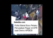 Video: Polisi Bakal Buru Pelaku Perusakan Pagar DPR saat Demo APDESI