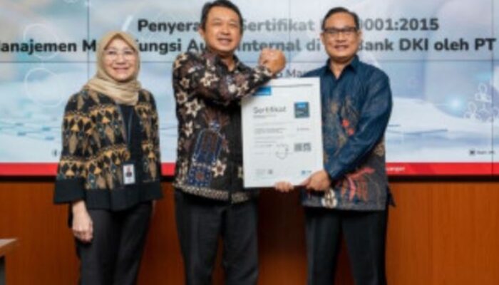 Bank DKI Raih Sertifikasi ISO 9001:2015, Langkah Maju dalam Tata Kelola dan Audit Internal