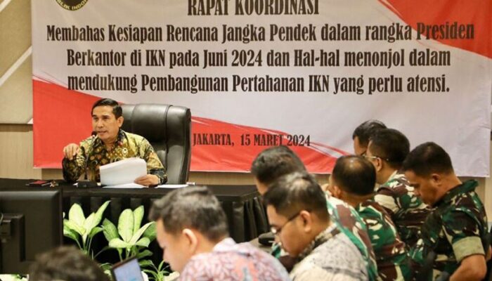 Juni-Juli 2024 Presiden Jokowi Akan Menetap di IKN, Kemenko Polhukam Gelar Rakor Persiapan Pertahanan