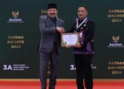 Pj Bupati Tangerang Raih Penghargaan Baznas Award 2024