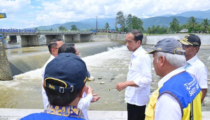 Rehabilitasi dan Rekonstruksi Daerah Irigasi Gumbasa Diresmikan Presiden Jokowi