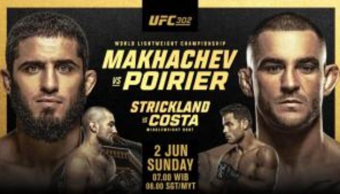 Islam Makhachev Hadapi Dustin Poirier di UFC 302