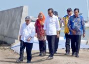 Peninjauan Proyek Pengendalian Banjir Rob di Tambak Lorok oleh Presiden Jokowi