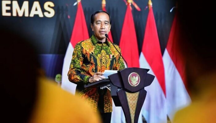 Presiden Jokowi Bahas Indonesia Emas 2045 di HUT Hipmi ke-52