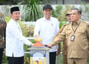 Presiden Jokowi Resmikan SPALDT Bambu Kuning di Pekanbaru