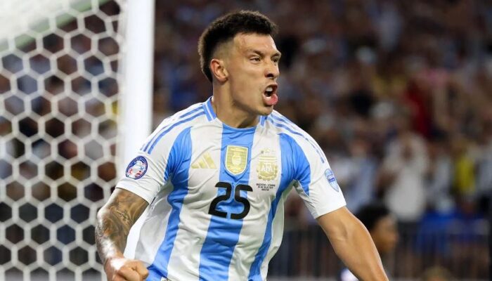 Cara Lisandro Martinez Cetak Gol Pertama untuk Argentina di Copa America 2024