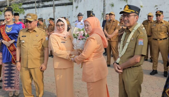 Perpisahan Sekda Ratu Dewa di Apel Perdana Pemerintah Kota Palembang