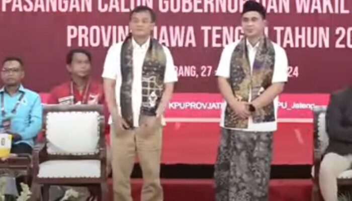 Ahmad Luthfi dan Taj Yasin Maimoen Resmi Daftar sebagai Calon Gubernur dan Calon Wakil Gubernur Jawa Tengah 2024