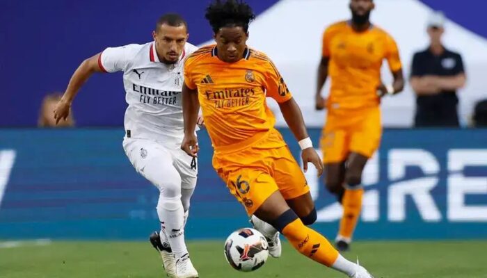 Debut Endrick Real Madrid Kalah 1-0 Atas AC Milan