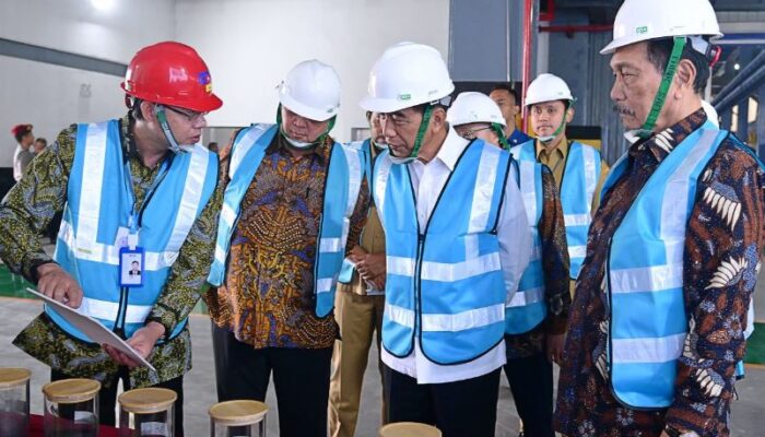 Jokowi Resmikan Pabrik Bahan Anoda Baterai Litium di KEK Kendal