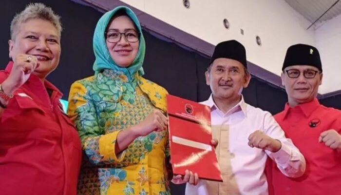 PDIP Resmi Deklarasikan Airin Rachmi Diany dan Ade Sumardi untuk Pilgub Banten 2024