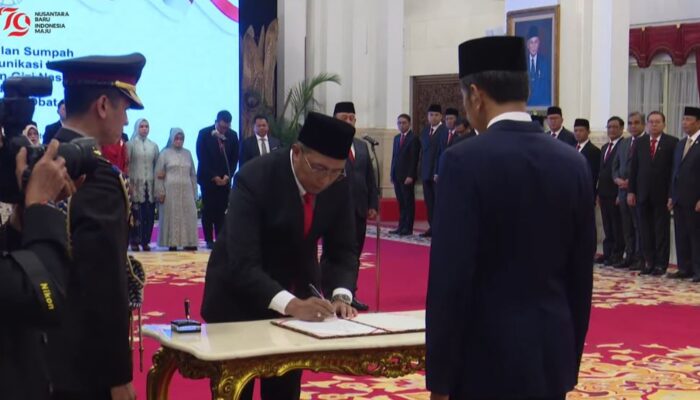 Presiden Jokowi Lantik Tiga Kepala Lembaga Pemerintah Baru