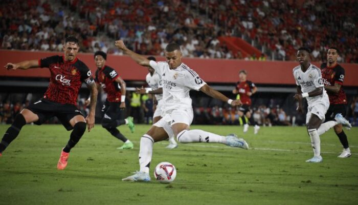 Real Madrid Imbang 1-1 di Mallorca, Debut Mbappe Terganggu