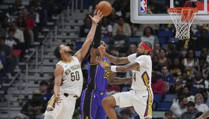 Pelicans vs Lakers: Anthony Davis Dominan, Dalton Knecht Cemerlang Bawa Lakers Menang Tipis 104-99 atas Pelicans