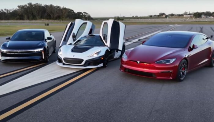 Rimac Nevera, Tesla Model S Plaid, dan Lucid Air Sapphire: Duel Mobil Listrik Tercepat di Drag Race