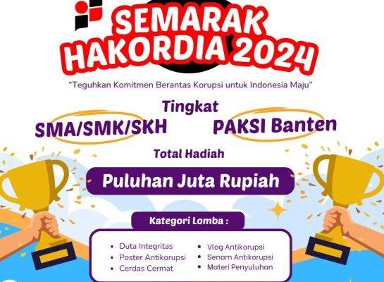 Semarak Hakordia Banten 2024: Ikuti Lomba, Menangkan Hadiah Jutaan Rupiah!