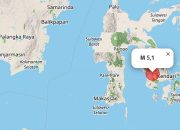 Gempa 5,1 Magnitudo Guncang Kolaka Timur, Sulawesi Tenggara