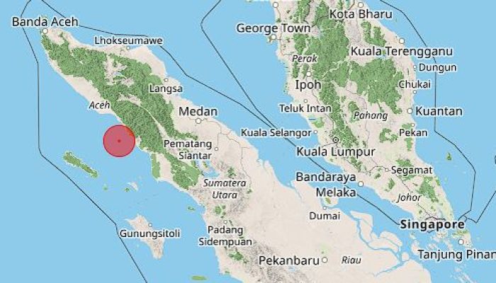 Gempa Bumi 6,2 Magnitudo Guncang Aceh Selatan, Tidak Berpotensi Tsunami